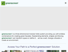 Tablet Screenshot of greenscreen.com